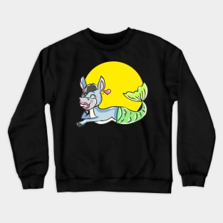 Sweet donkey kids comic donkey mule draft animal Muli Crewneck Sweatshirt